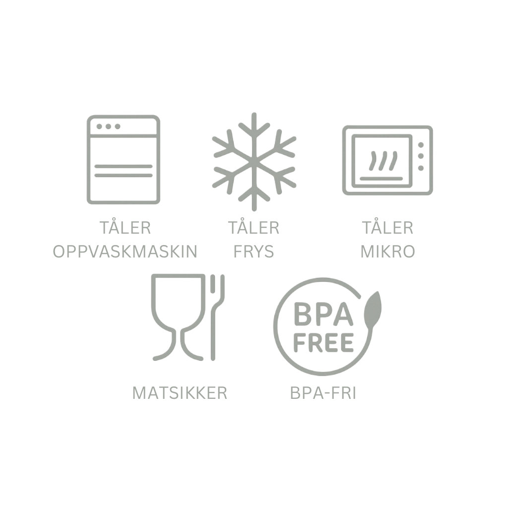 Starter pack baby skål, bestikk, smekke og kopp - Hazelnut