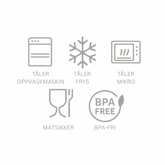 Bestikksett silikon baby skje og gaffel