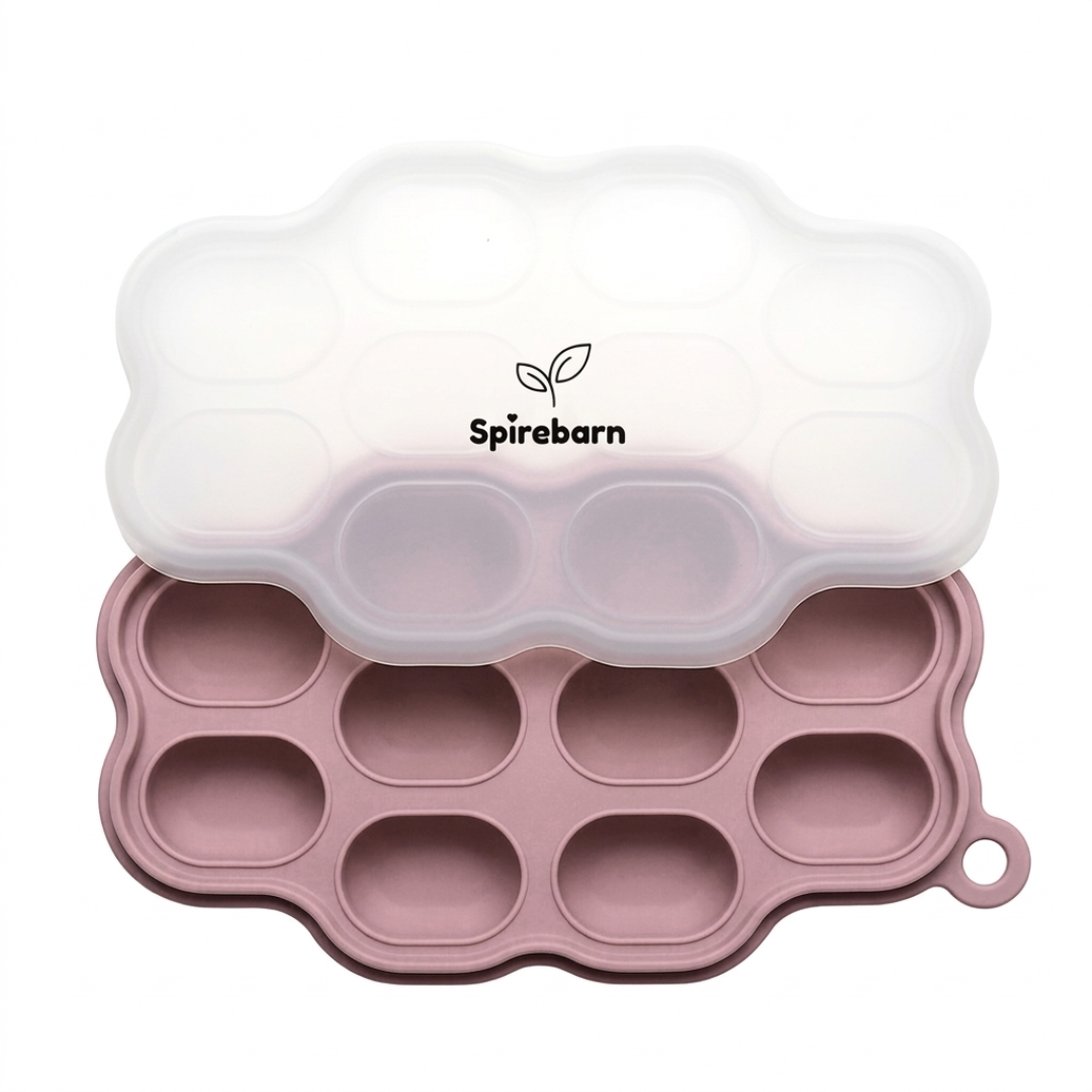 Silikon mini fryseform baby 10 rom - perfekt til sviskemos og aprikosmos