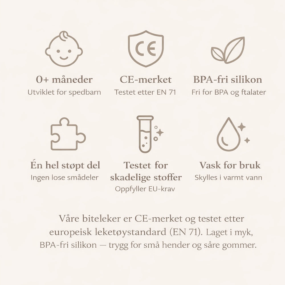 Putteboks i silikon – formlek for baby og småbarn