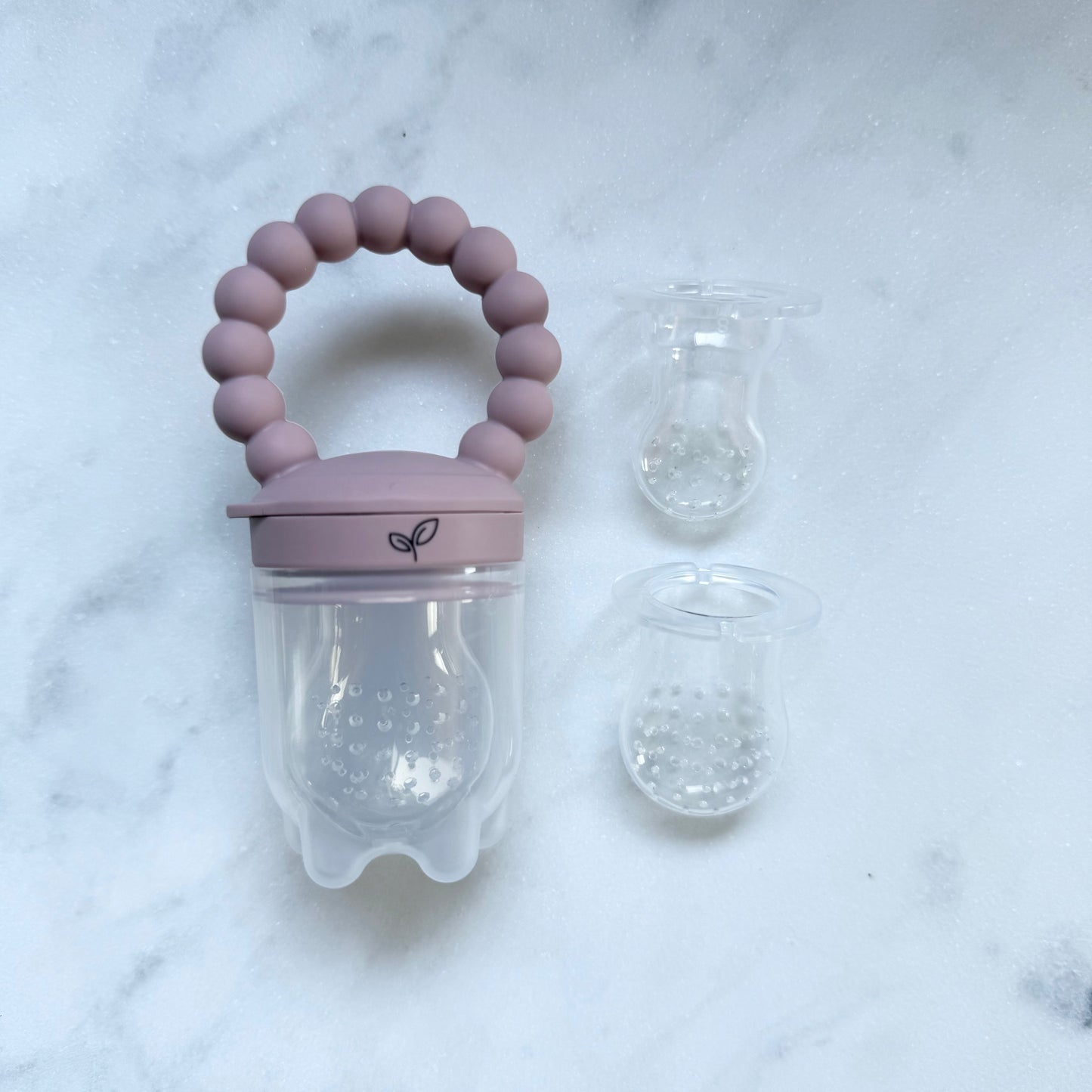Matsmokk perle, 3 størrelser - Støvet rosa