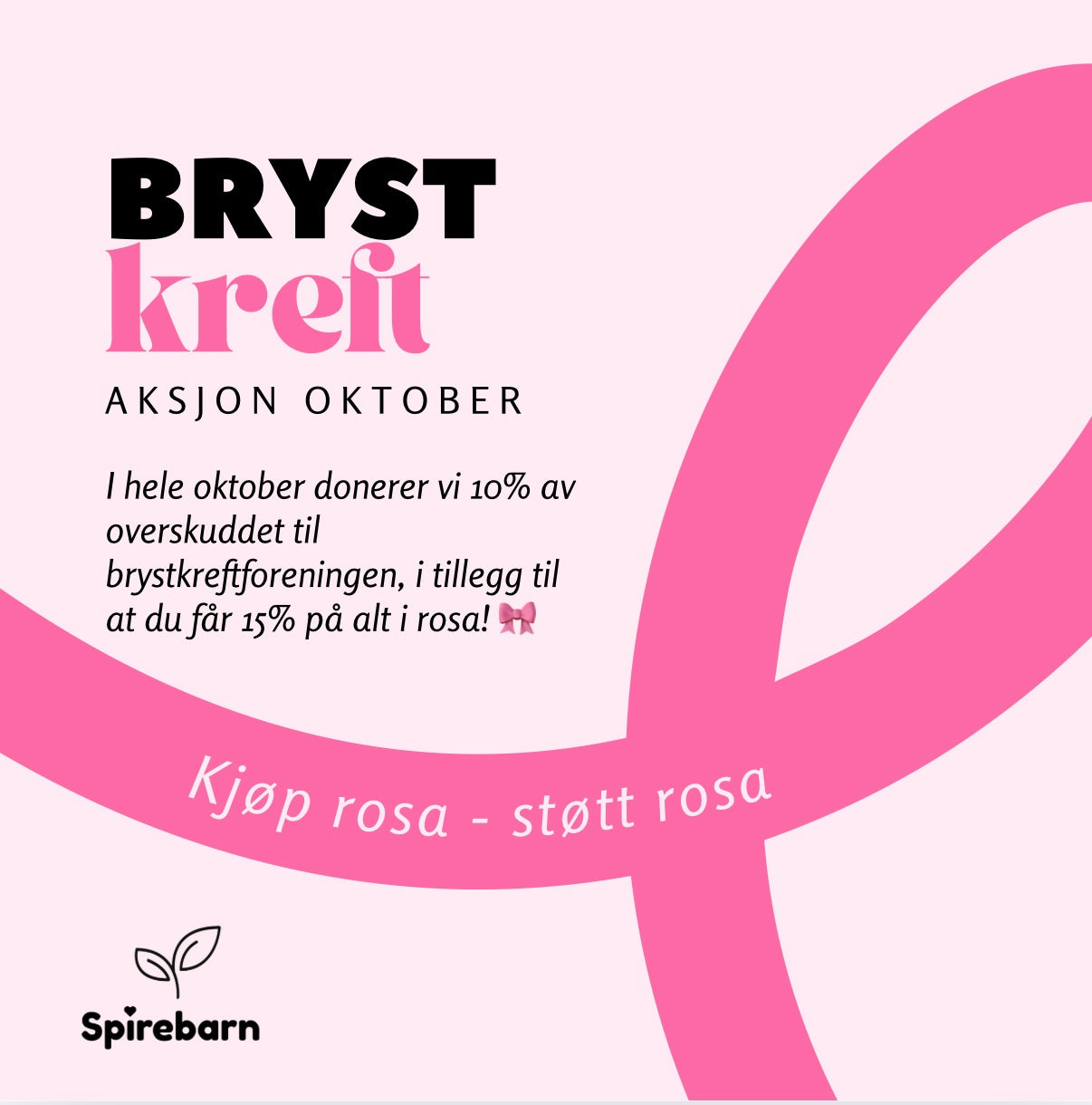 Rosa sløyfe 🎀