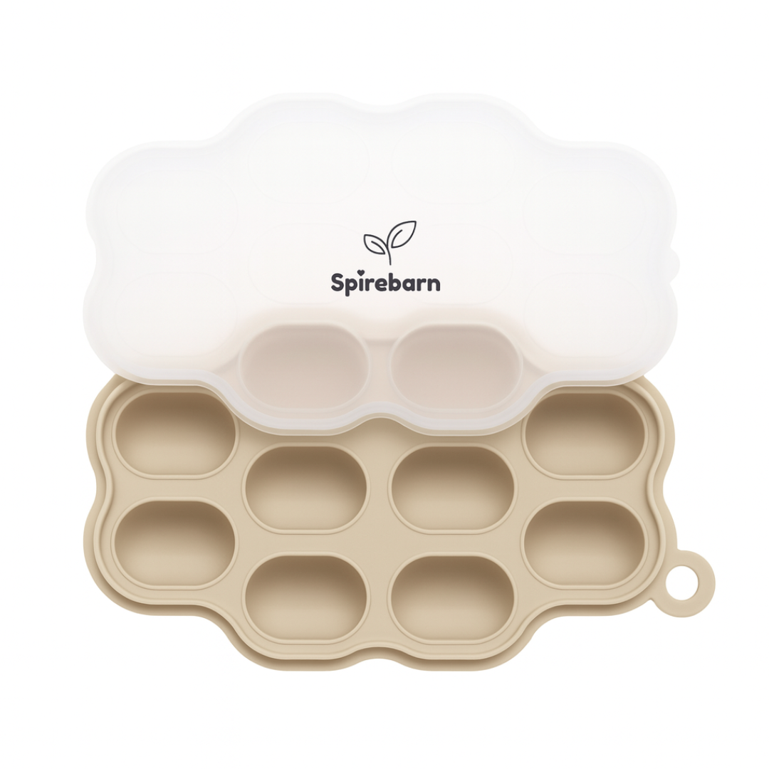 Silikon mini fryseform baby 10 rom - perfekt til sviskemos og aprikosmos