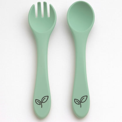 Starter pack baby - skål, bestikk og kopp - Meadow