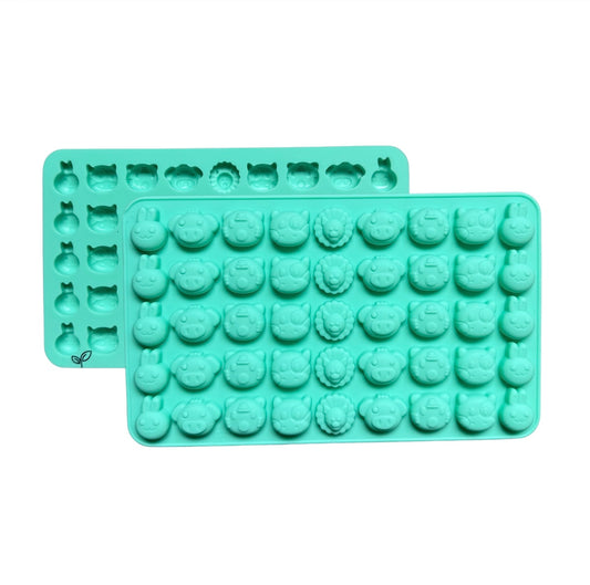 Silikonform mini dyr - Mint