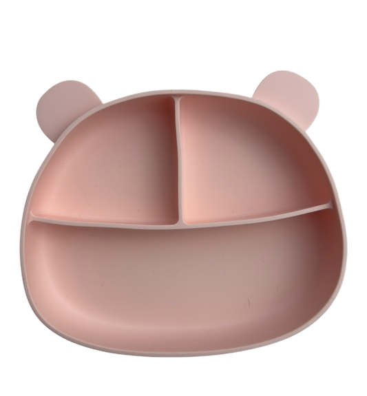 Silikontallernen bamse - Svalerosa
