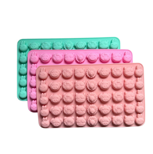 Silikonform mini dyr - Mint