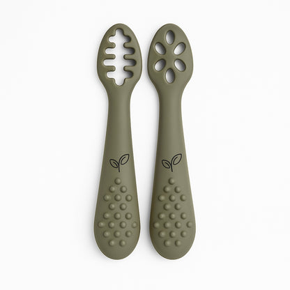 Babyskje myk silikon 2-pack spis selv - Soft sage