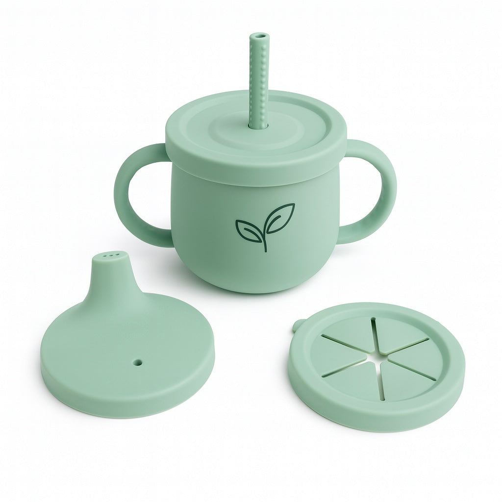 Starter pack baby - skål, bestikk og kopp - Meadow
