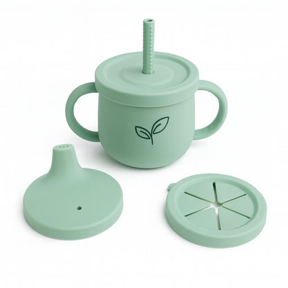 Starter pack baby - skål, bestikk og kopp - Meadow