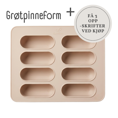 Grøtpinneform i silikon til baby - perfekt til BLW og sunne snacks