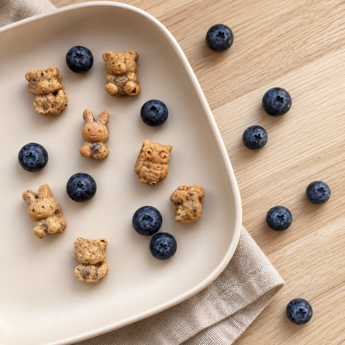 Silikonform med dyremotiv til baby - Perfekt til snacks, geléfigurer og BLW