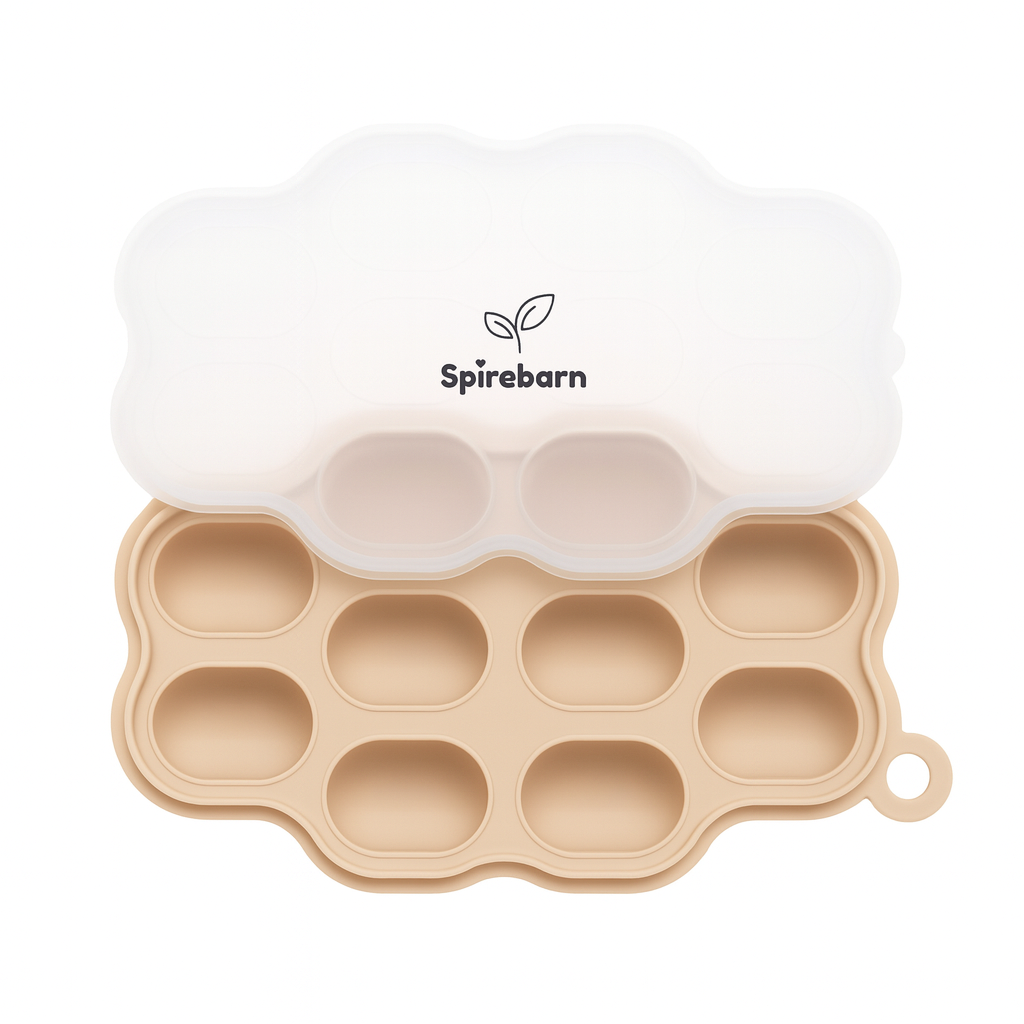 Silikon mini fryseform baby 10 rom - Sandstone