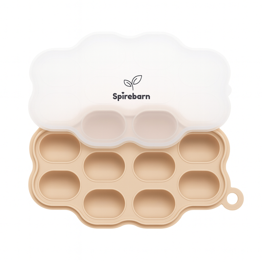 Silikon mini fryseform baby 10 rom - Sandstone
