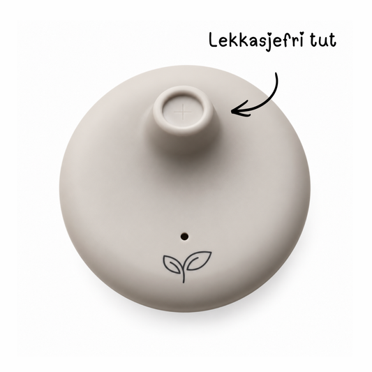 2-i-1 kopp lekkaskefri i stål med silikonlokk