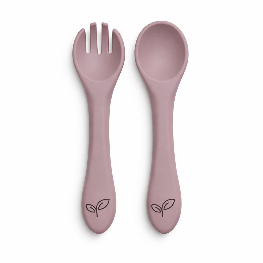 Bestikksett silikon - Blush