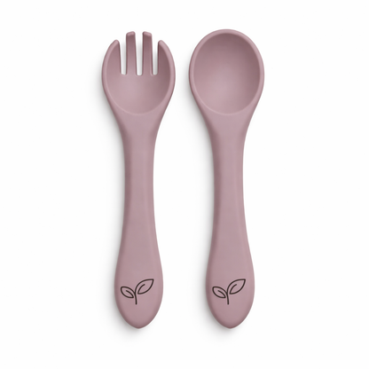 Bestikksett silikon - Blush